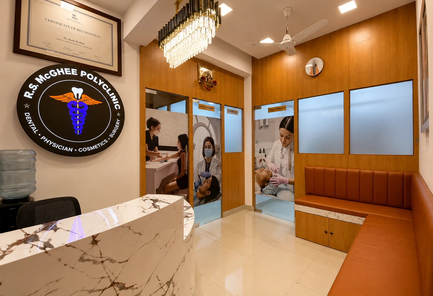 Reception at Dr. McGhee’s Dental and Maxillofacial Surgery Clinic